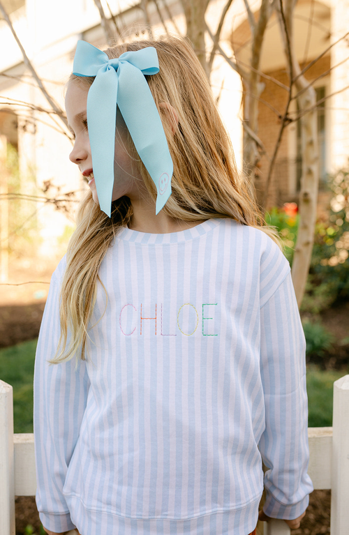 Little Paper Kids Lane Lightweight Pullover In Blue