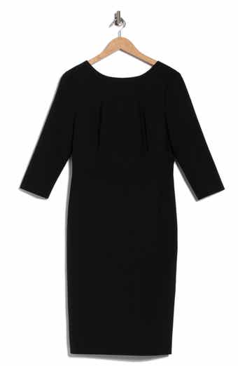 Theory Varetta Three-Quarter Sleeve Stretch Wool Dress