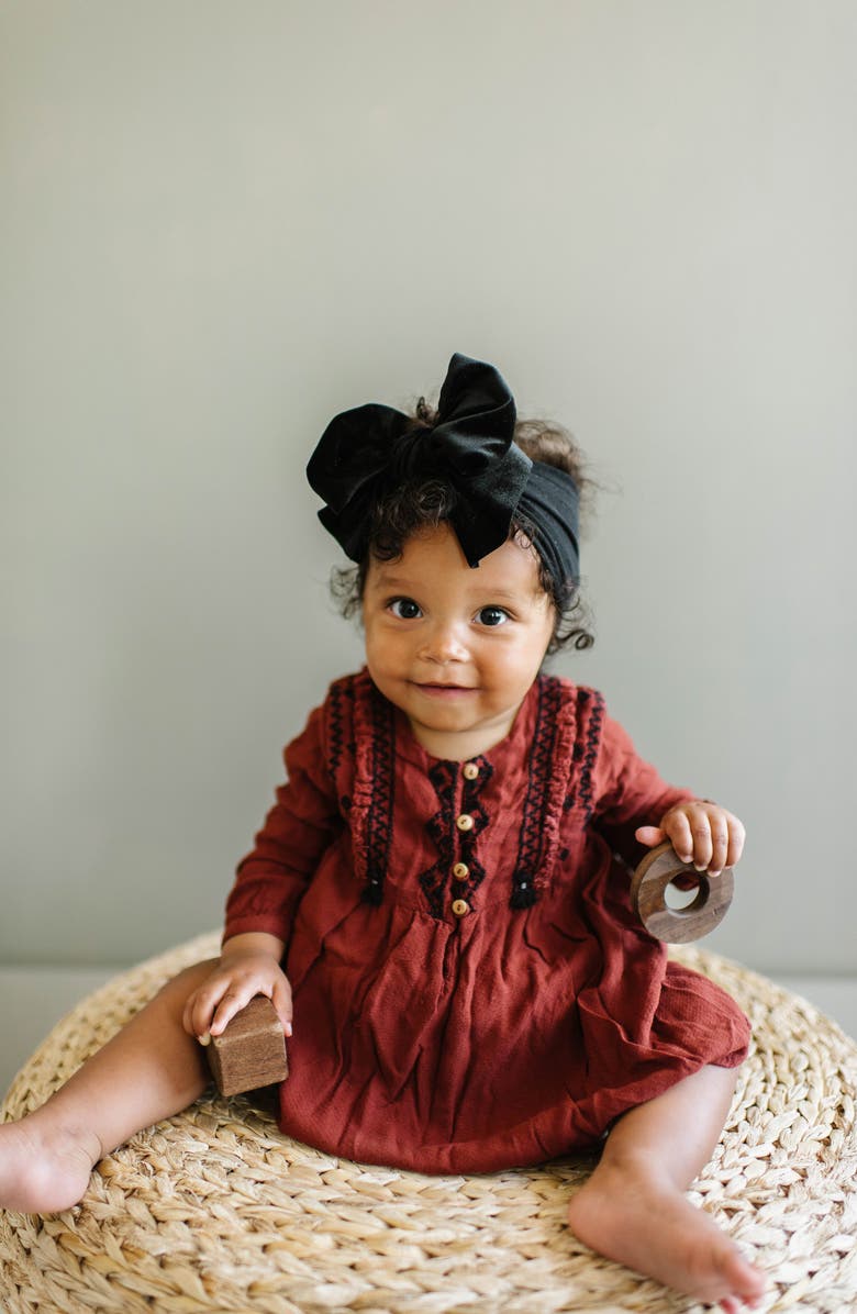 Baby Bling Velvet Head Wrap, Alternate, color,