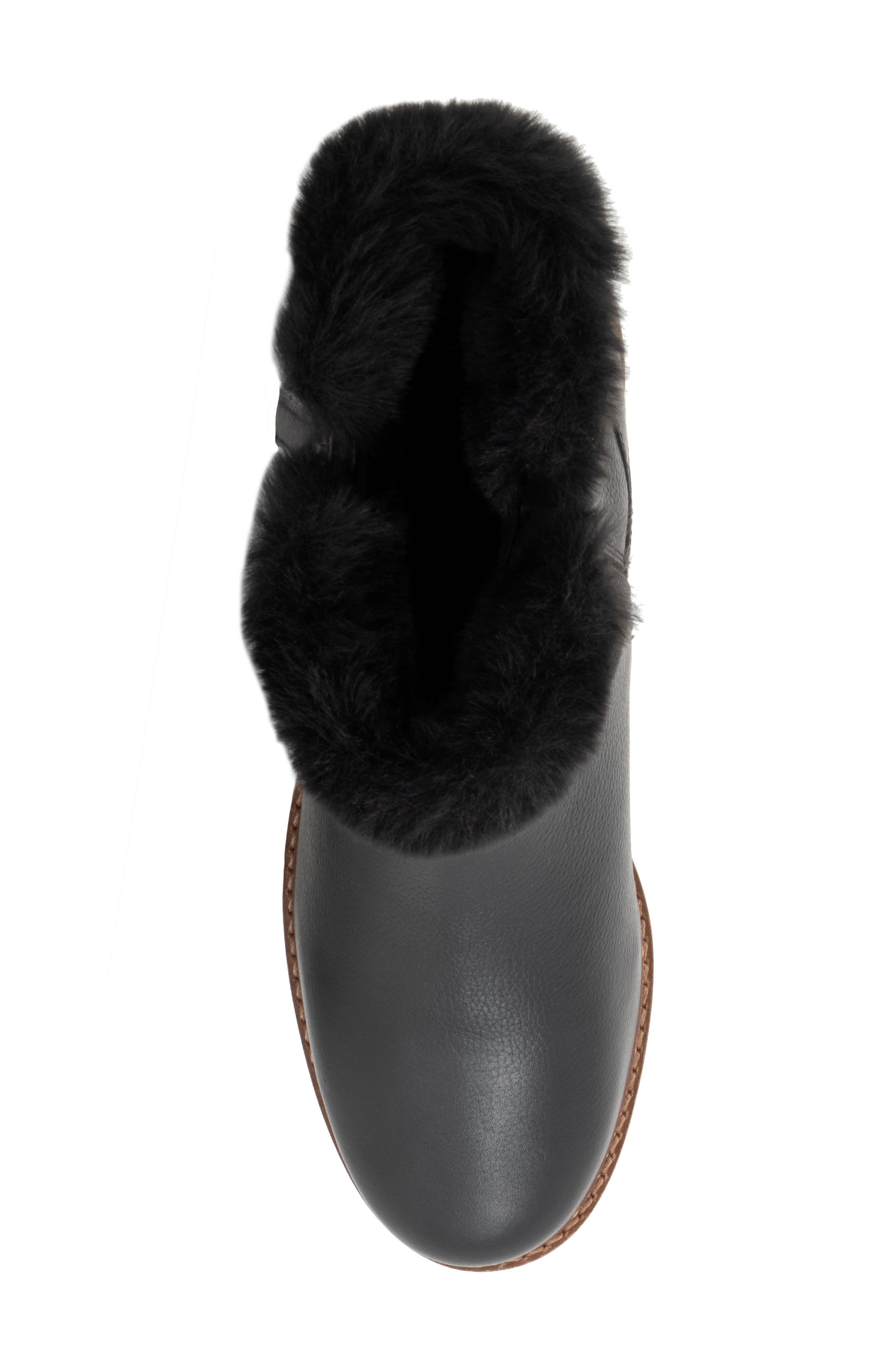 Trotters Forever Faux Shearling Trim Boot, Alternate, color, Black