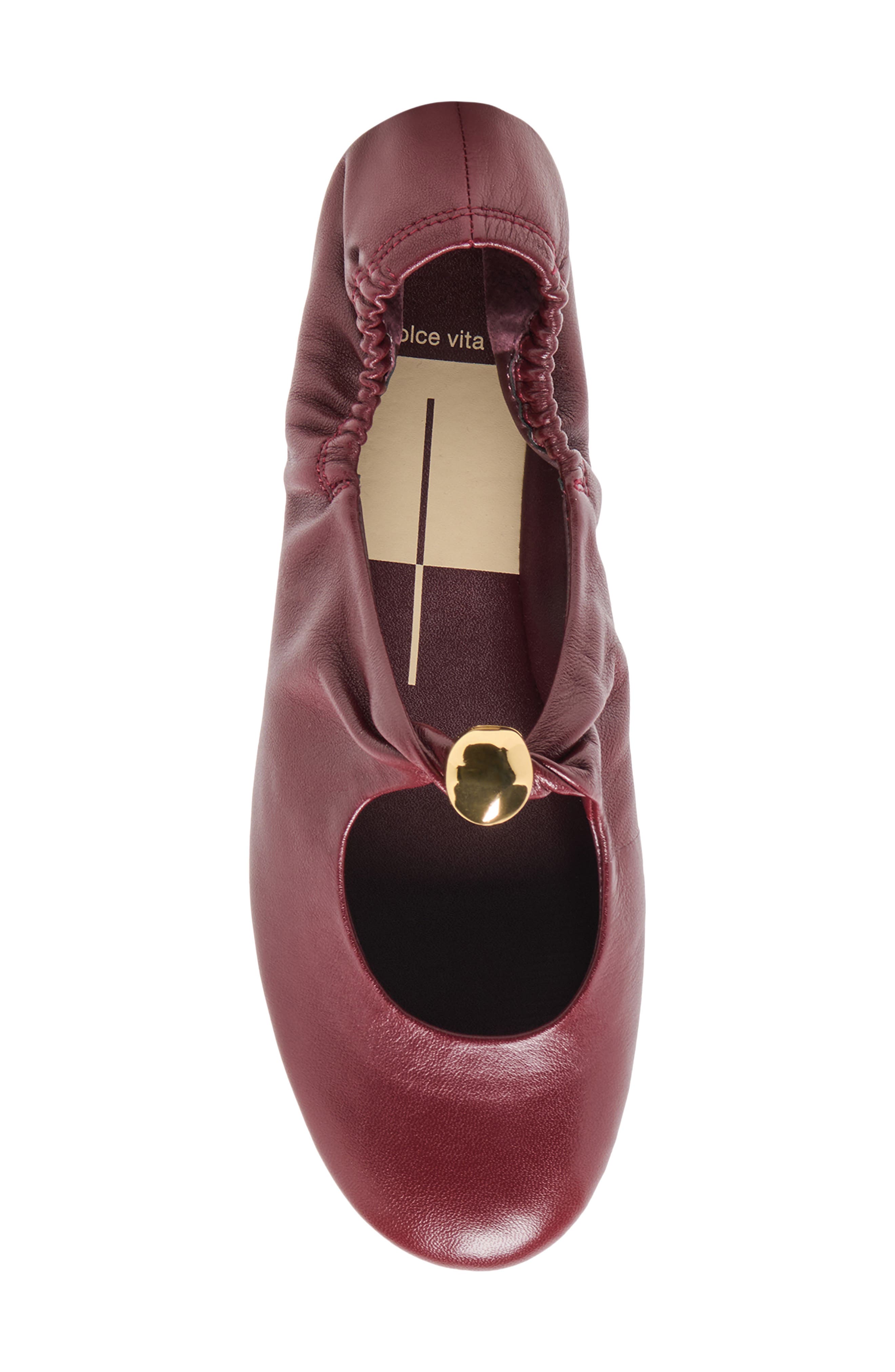 Cornel Mary Jane Flat, Alternate, color, OXBLOOD LEATHER