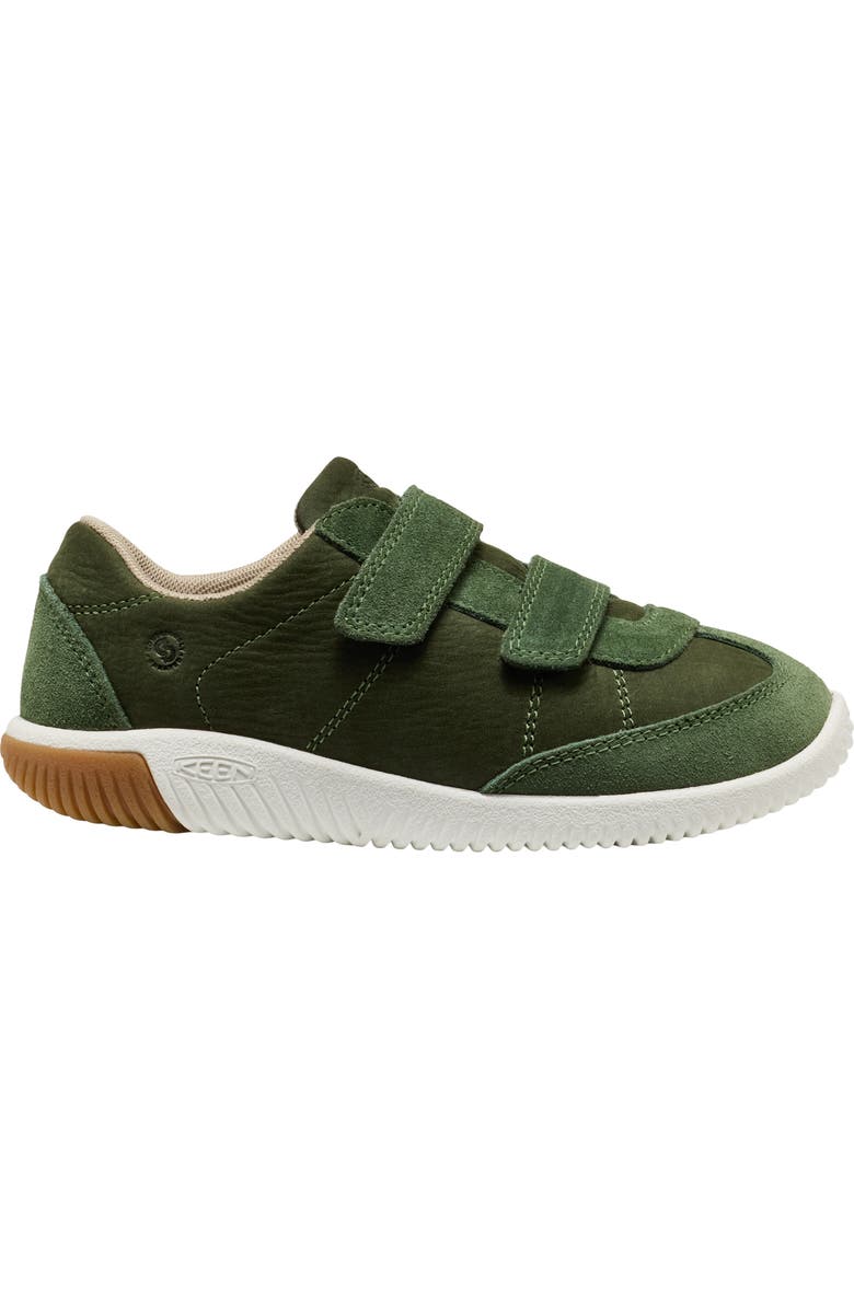 KEEN Kids' KNX Sneaker, Alternate, color, Bronze Green/ Star White