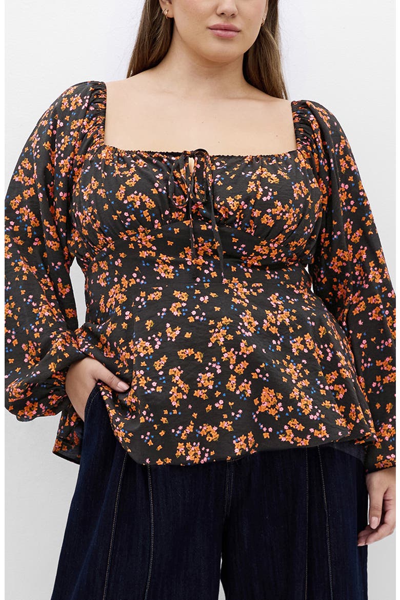 Gigi Floral Long Sleeve Blouse, Main, color, BABY BUNCH