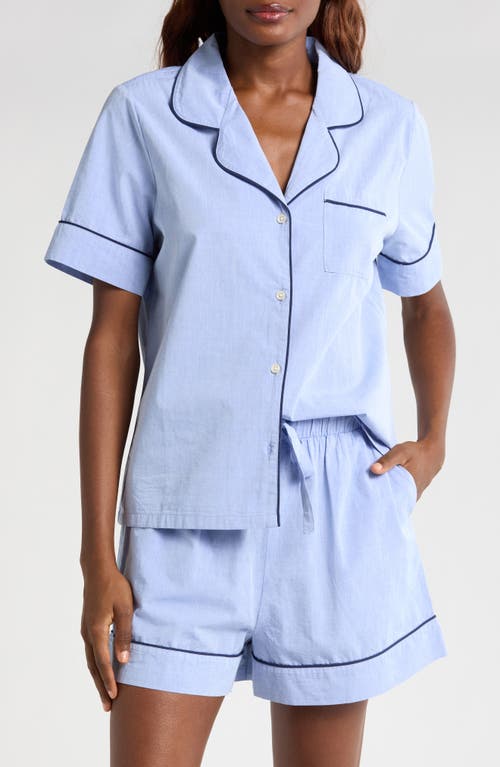 Nordstrom Classic Short Cotton Pajamas In Blue