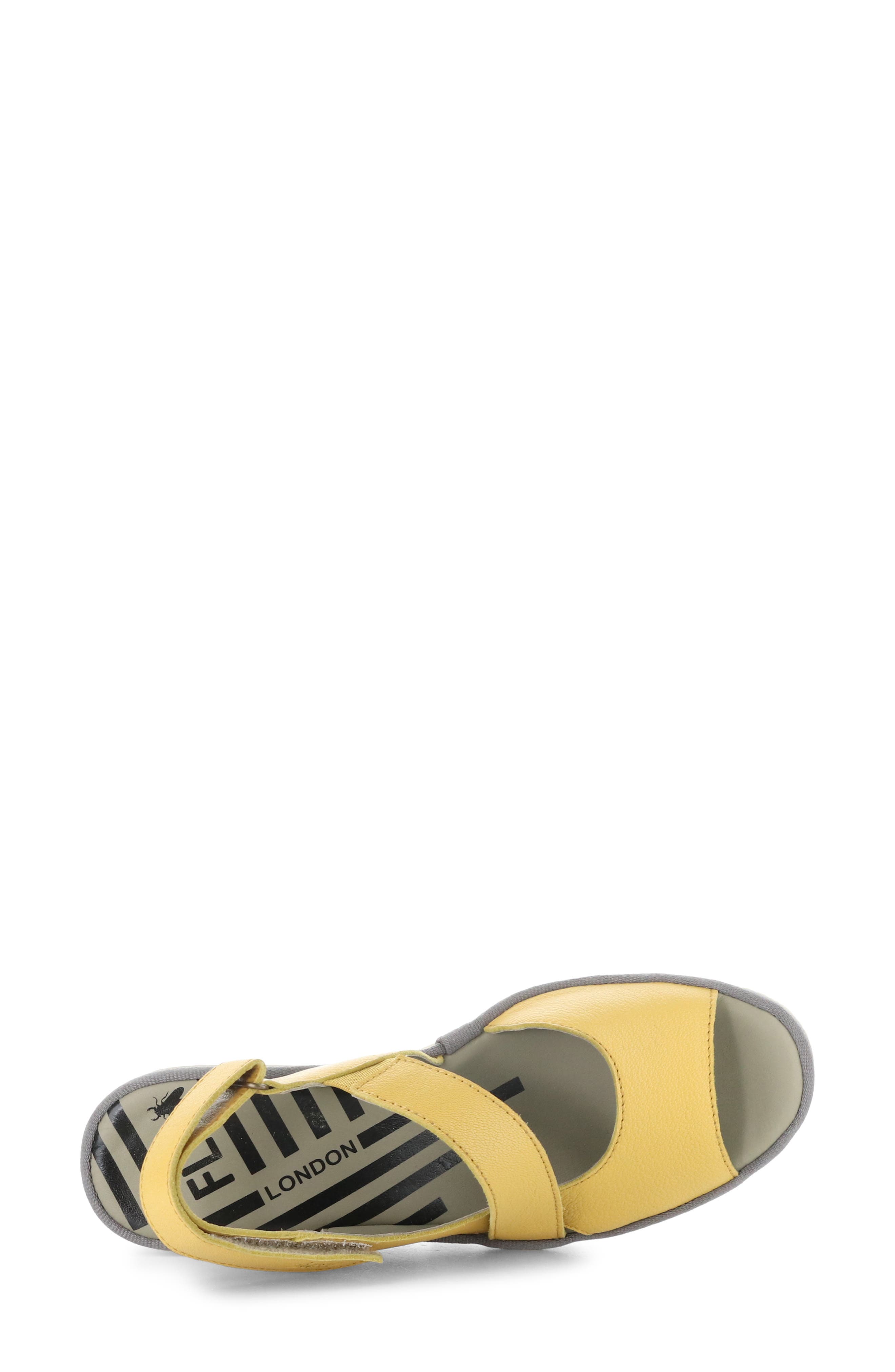Basy Slingback Platform Wedge Sandal, Alternate, color, BUMBLEBEE