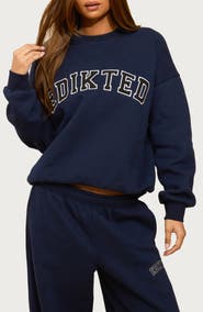 EDIKTED Major Logo Embroidered Sweatshirt