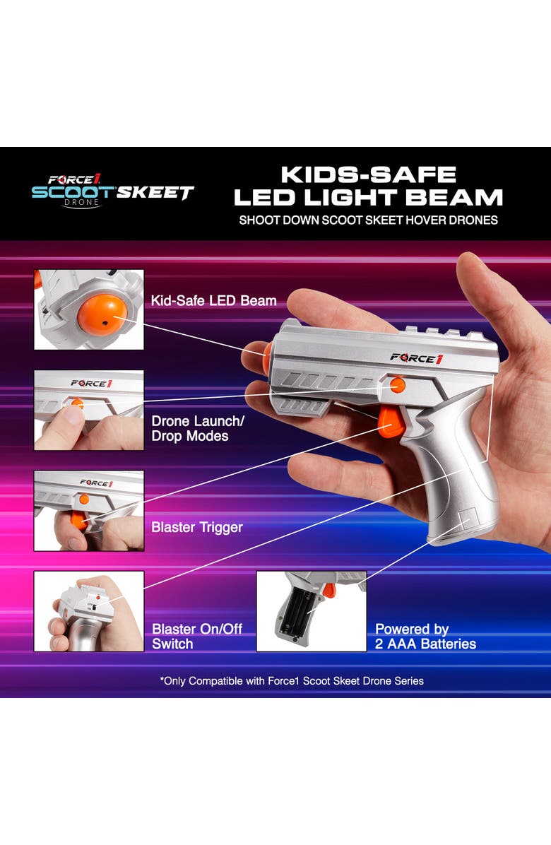 Force1 Scoot Skeet Drone Electronic Game - 2 Pcs, Alternate, color, Pink, Blue