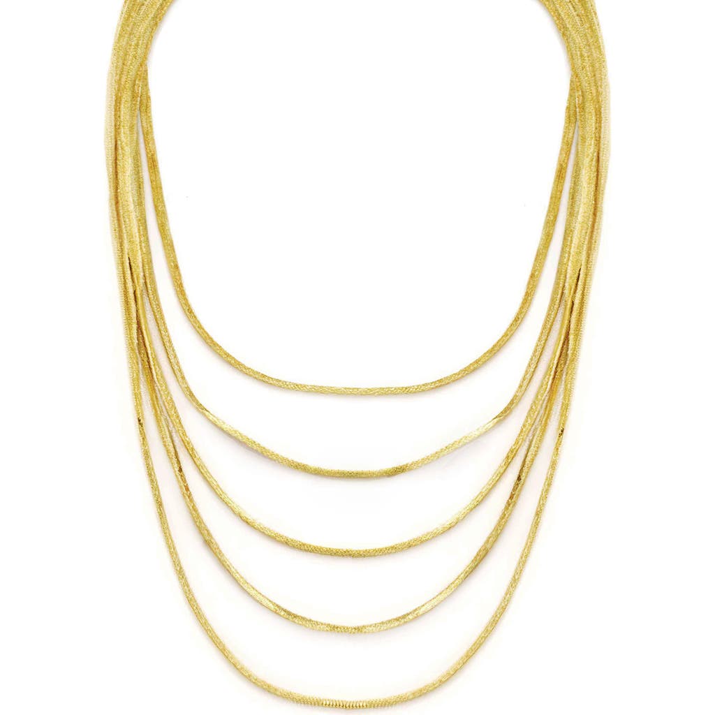 Panacea Layered Snake Chain Necklace In Gold