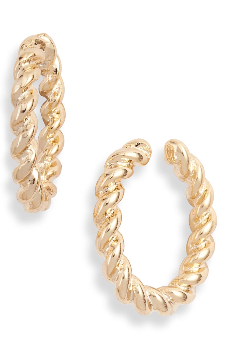 8 Other Reasons Landslide Twisted Hoop Ear Cuffs, Main, color, 