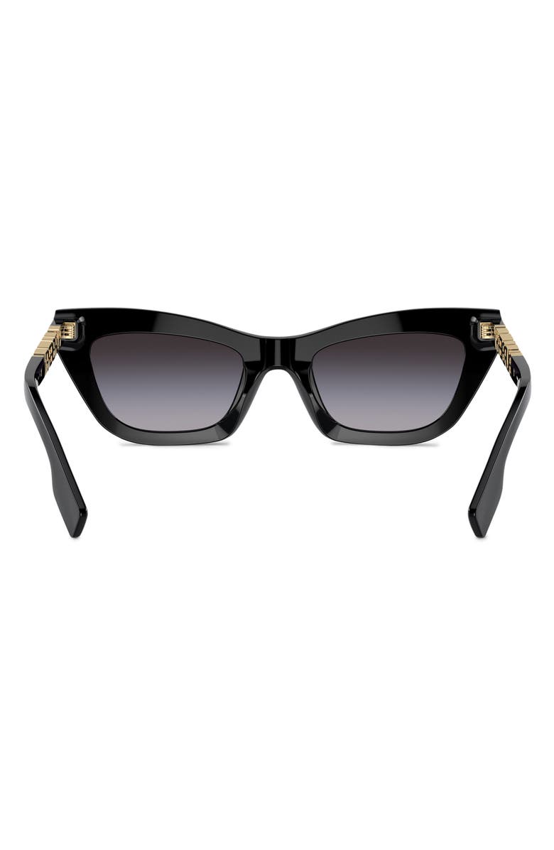 Burberry 51mm Cat Eye Sunglasses, Alternate, color, Black