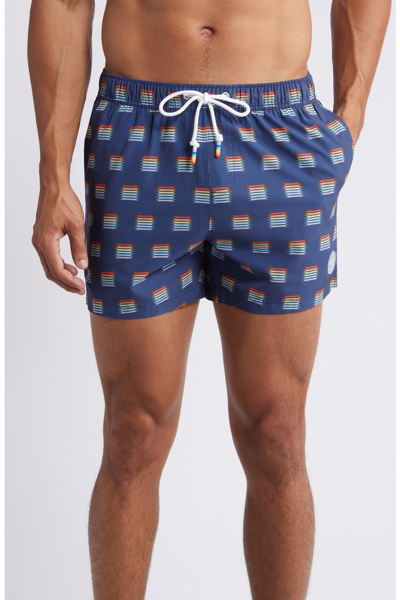 Print Swim Trunks, Main, color, SARGASSO SEA