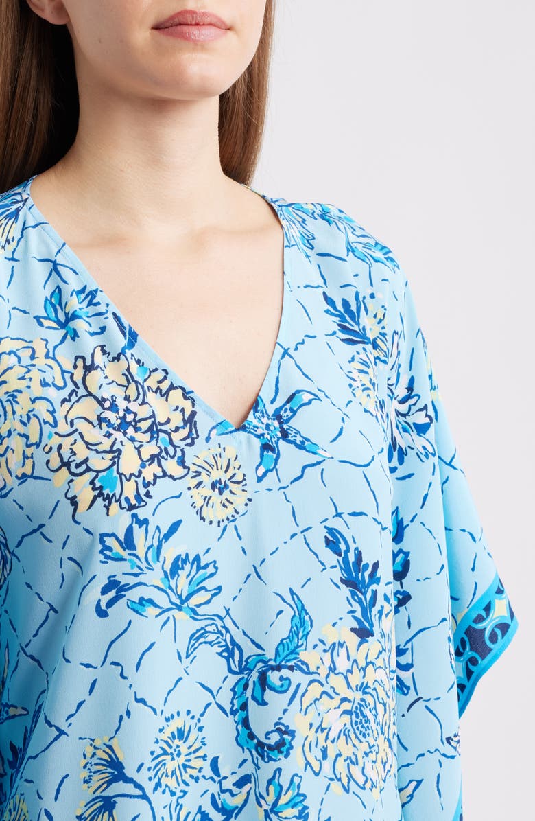 Lilly Pulitzer<sup>®</sup> Lindamarie Floral Silk Caftan, Alternate, color, 
