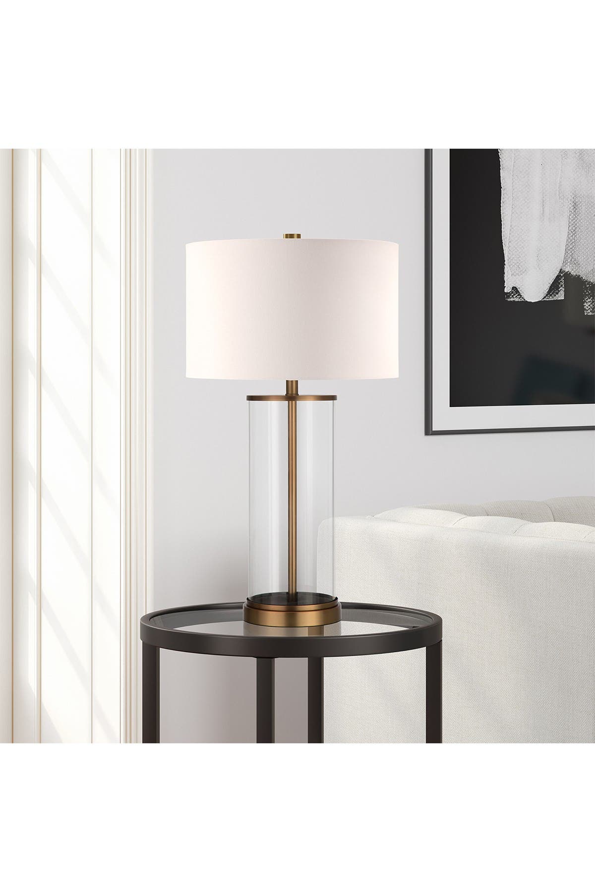 ADDISON AND LANE Rowan Table Lamp - Glass And Antique Brass | Nordstromrack