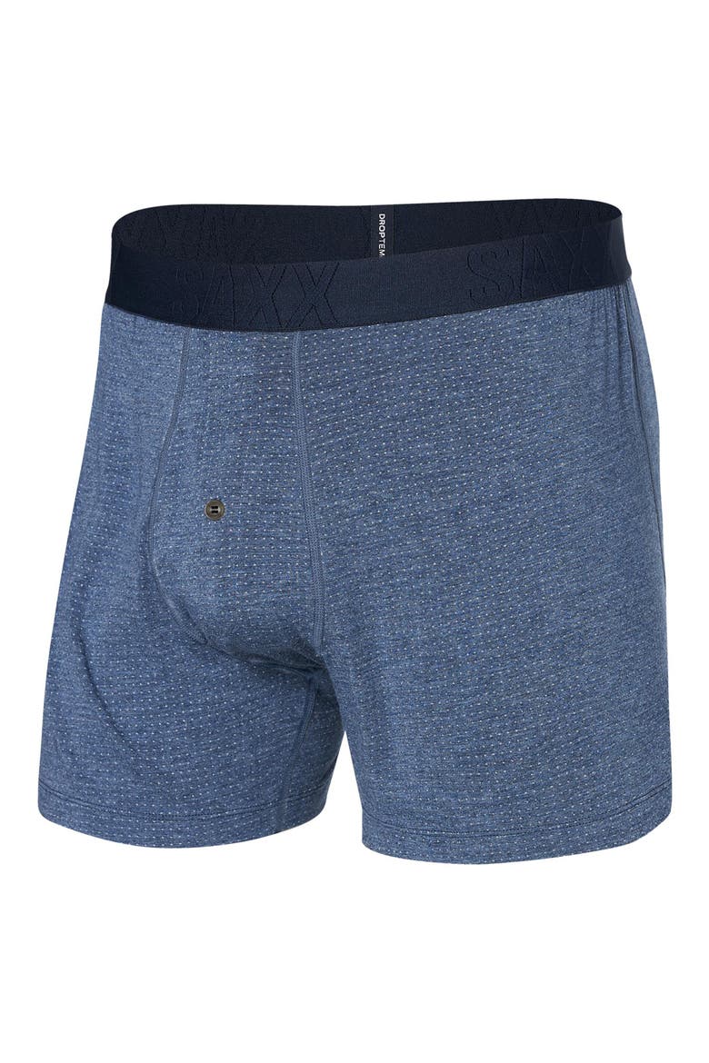 DropTemp® Cooling Cotton Boxer Shorts, Alternate, color, DARK DENIM HEATHER