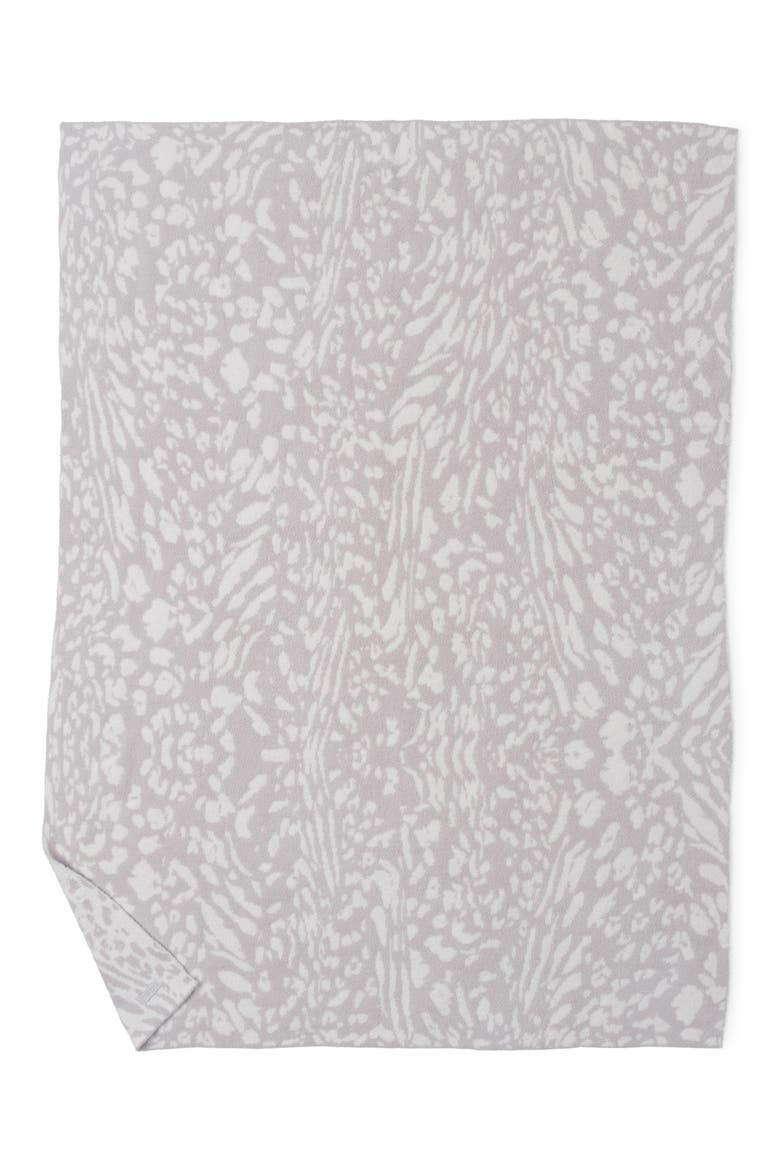 CozyChic® Leopard Throw Blanket, Main, color, STONE/ CREAM