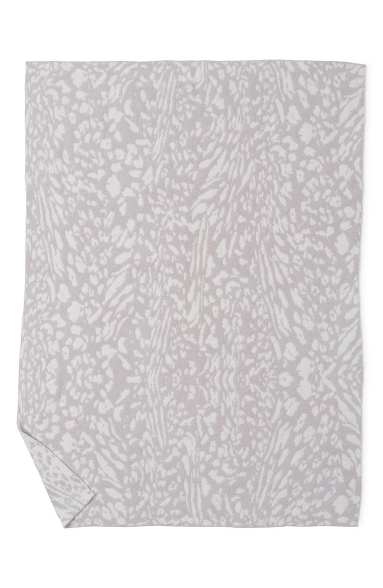 Barefoot Dreams<sup>®</sup> CozyChic<sup>®</sup> Leopard Throw Blanket, Main, color, Stone/ Cream