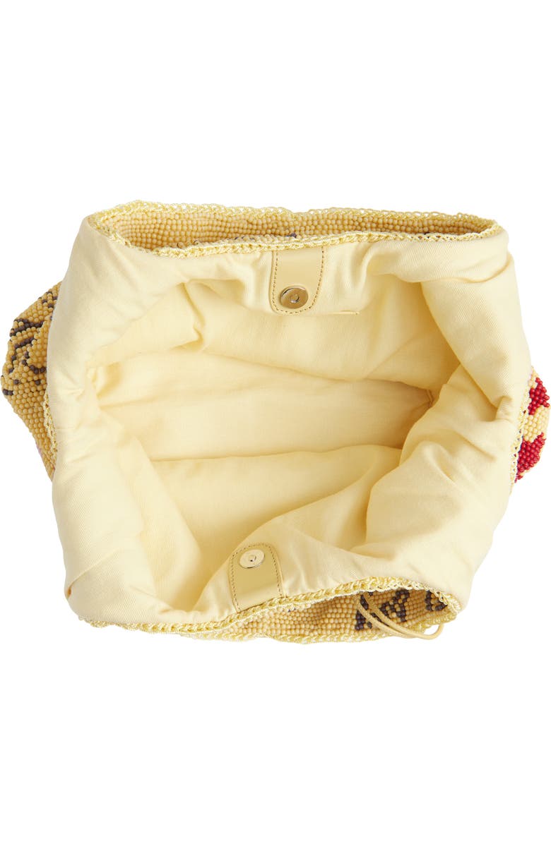 JW Anderson Mini Beaded Shopper Bag, Alternate, color, Beige Multi