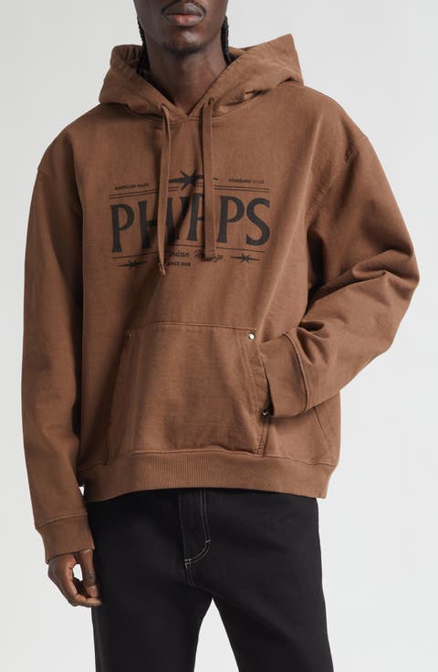 Studded Logo Graphic Hoodie