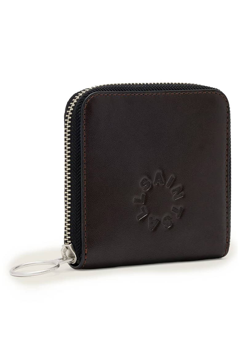 Arlo Leather Zip Wallet, Alternate, color, BITTER BROWN