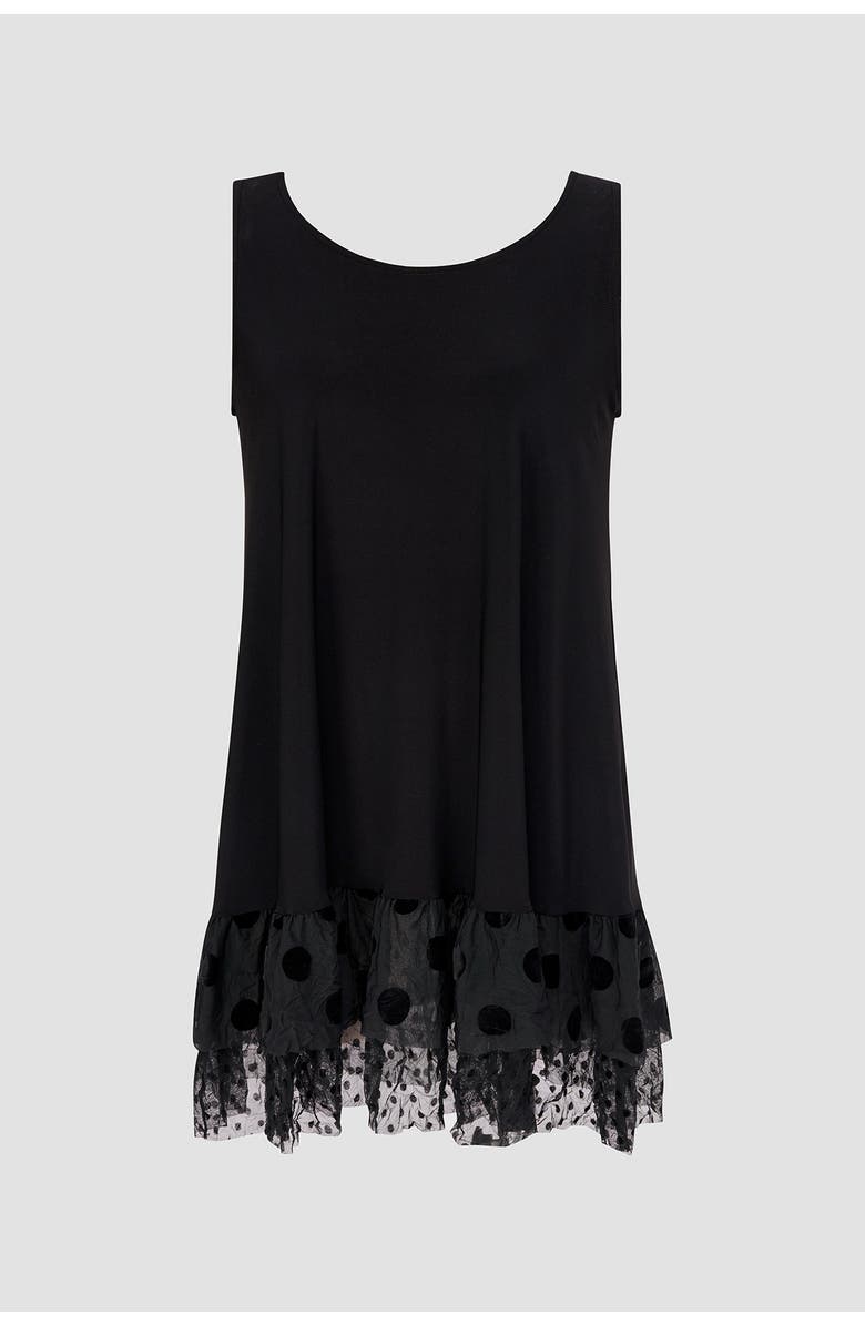 Alembika Sleeveless tunic with ruffles, Alternate, color,