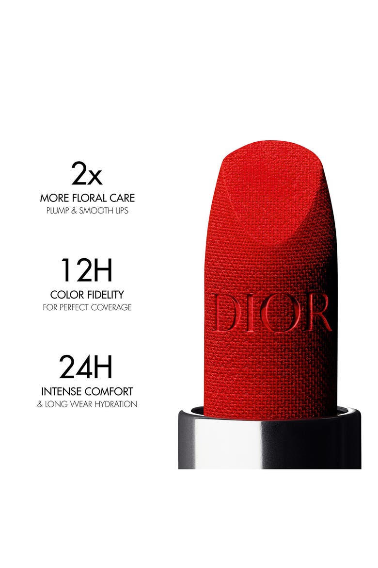 Rouge Dior Refillable Lipstick, Alternate, color, 218 ROSE ROSE/VELVET