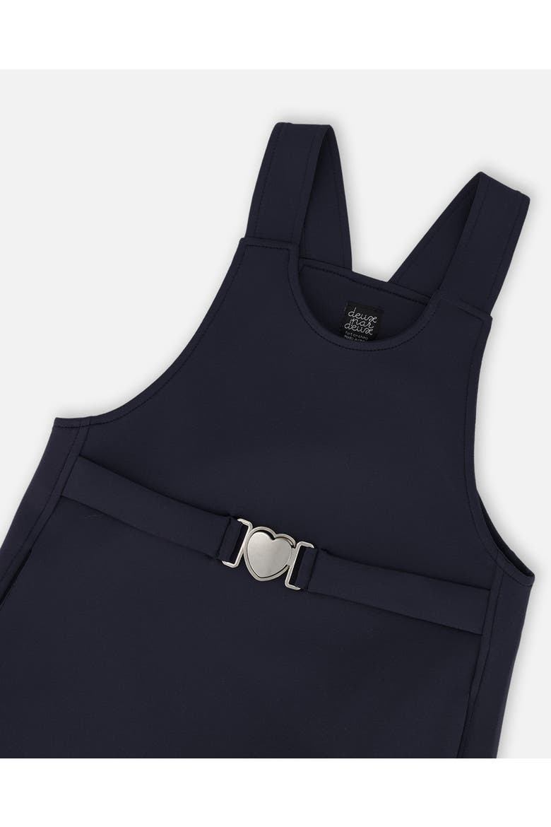 Milano Jumper Dress, Alternate, color, Navy Blue with Buckle Detail