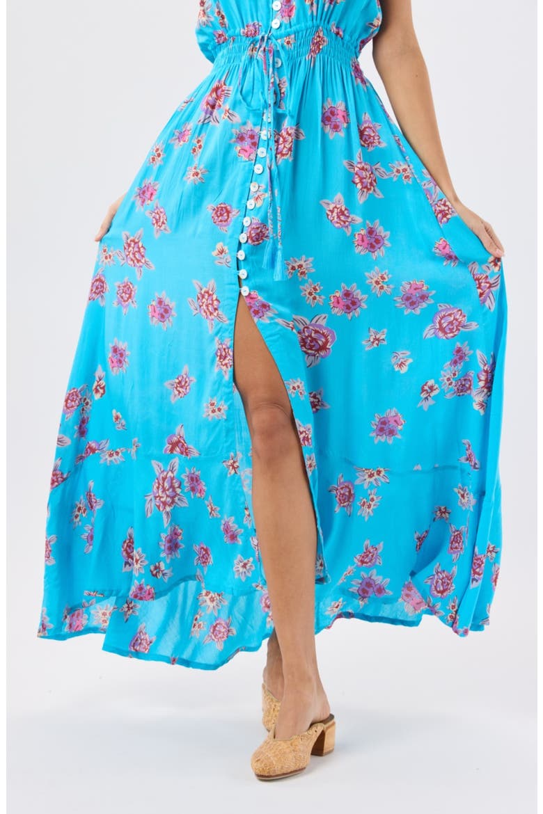 Ryden Maxi Dress, Alternate, color, VINTAGE HAWAIIAN TURQUOISE