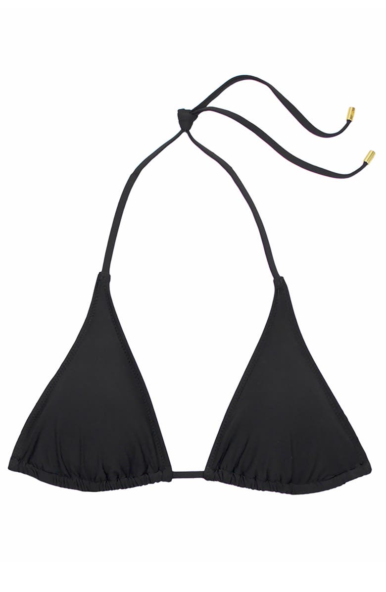 HELEN JON String Bikini Top, Alternate, color, Black