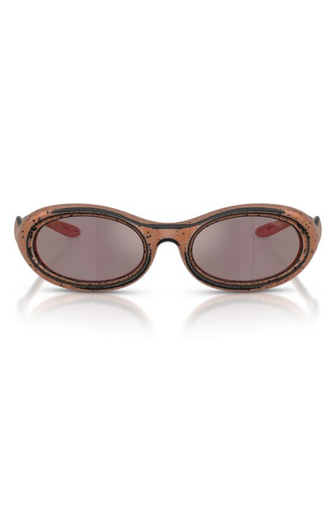 DL3011U 51mm Mirrored Oval Sunglasses
