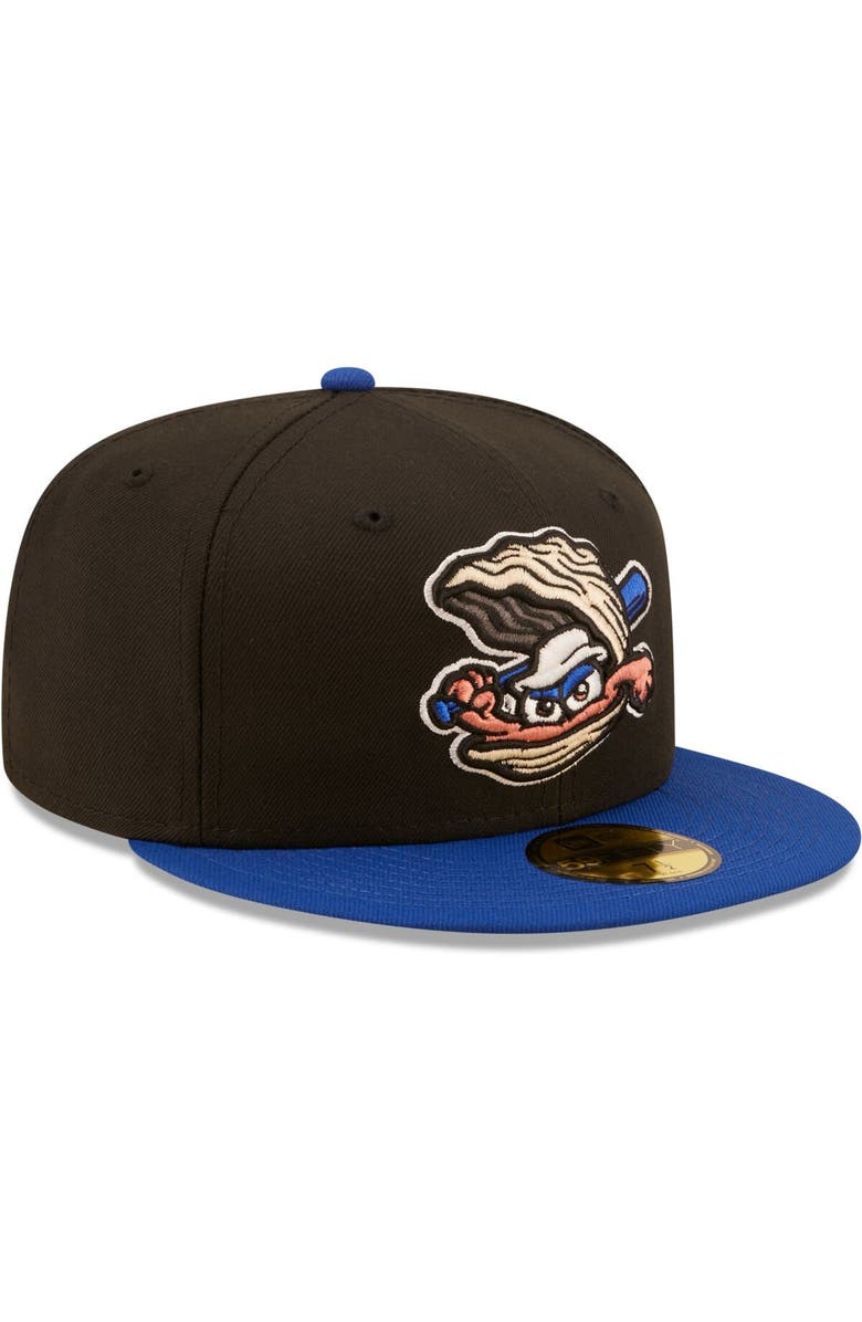 New Era Men's New Era Black Biloxi Shuckers Authentic Collection 59FIFTY Fitted Hat, Alternate, color, 