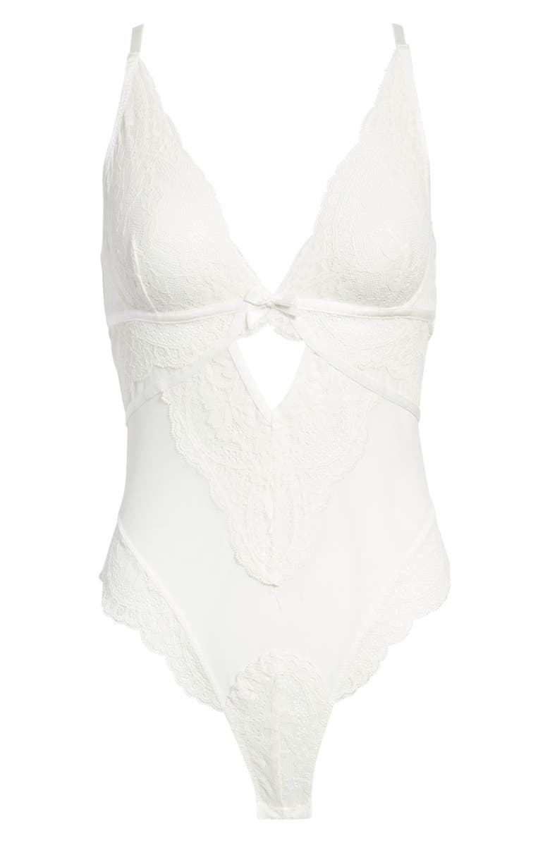 Hunkemöller Becky Mesh & Lace Bodysuit, Main, color,