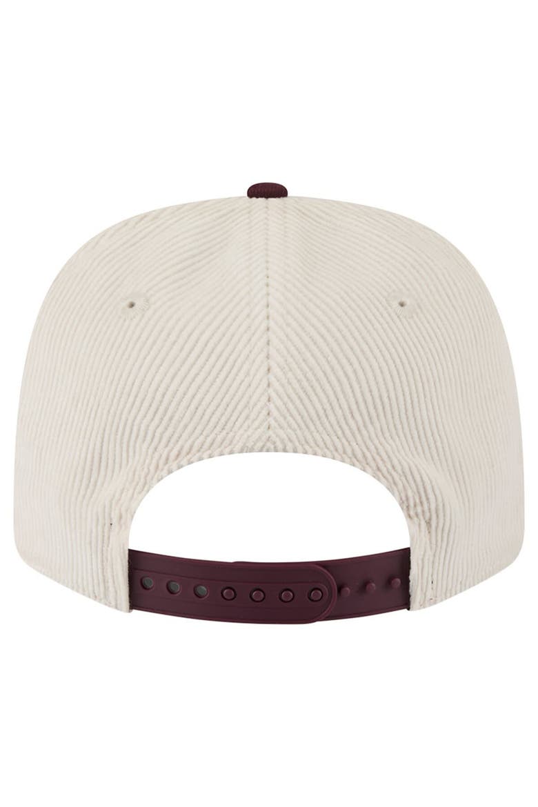 Men's New Era Cream/Maroon Arizona State Sun Devils Loyal Corduroy 9SEVENTY Adjustable Hat, Alternate, color, Cream