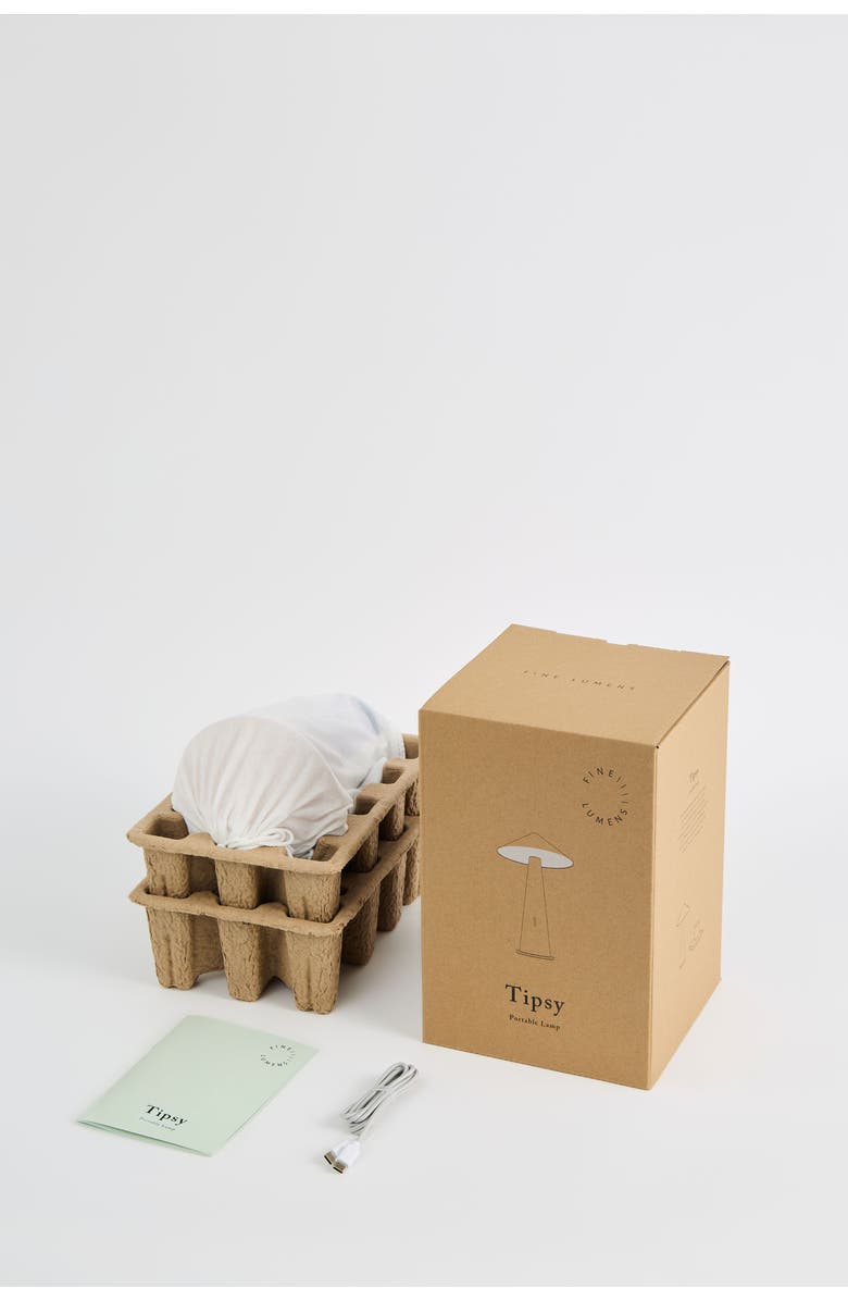 Intent Studio TIPSY Portable Lamp, Alternate, color, Gray Blue/Dear Plum