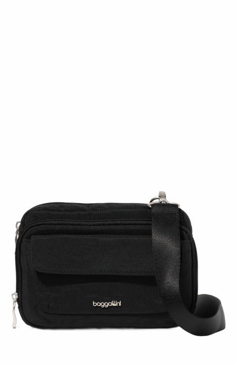 Modern Double Zip Crossbody Bag
