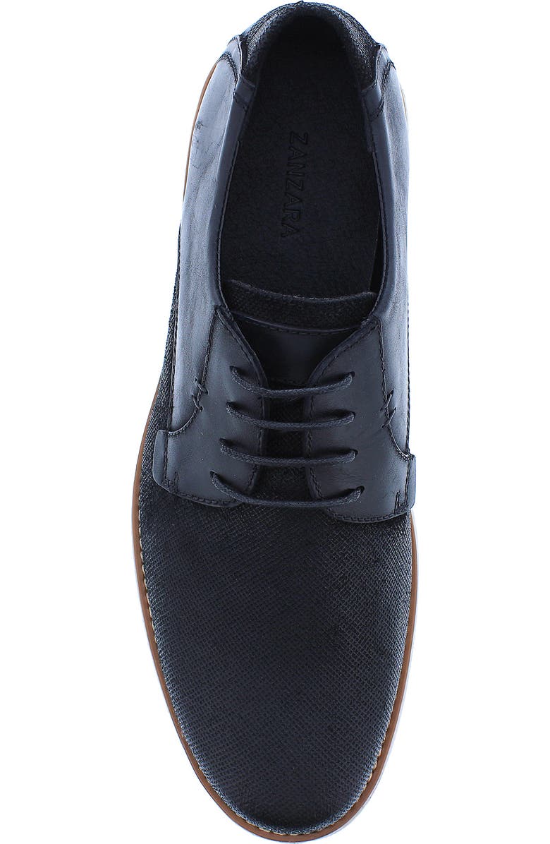 Zanzara Blaze Leather Canvas Derby, Alternate, color,