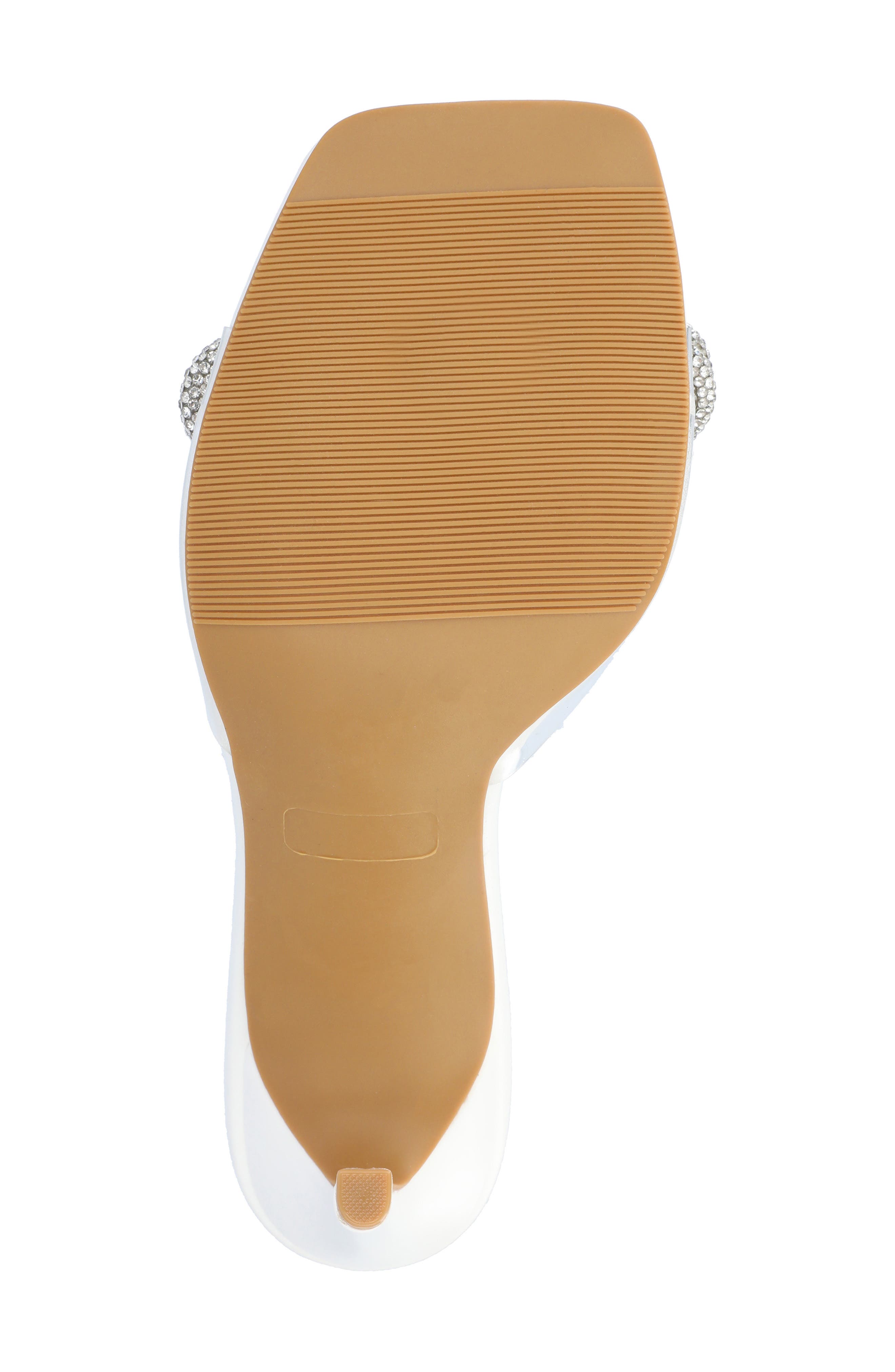 Journee Collection Fenella Embellished Clear Strap Stiletto Sandal, Alternate, color, White