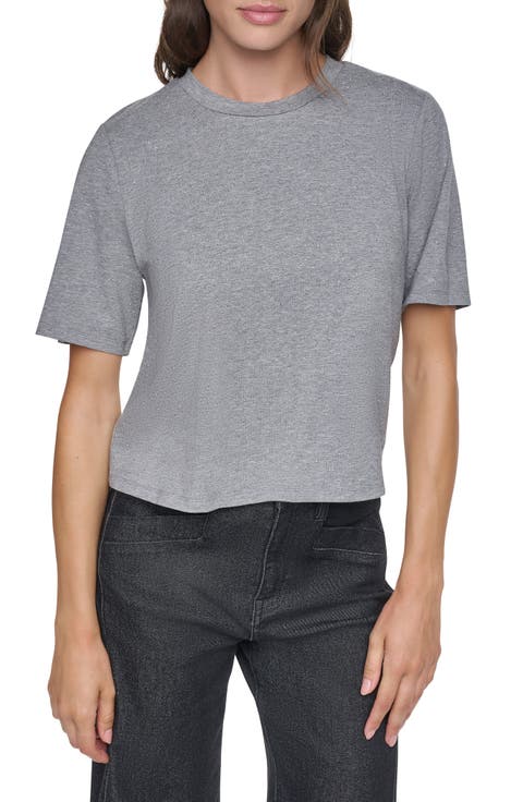 Studded Cotton Blend T-Shirt