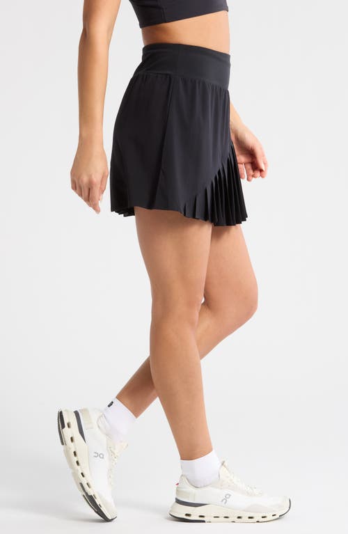 Shop Zella Clean Sweep Pleated Performance Skirt In Black