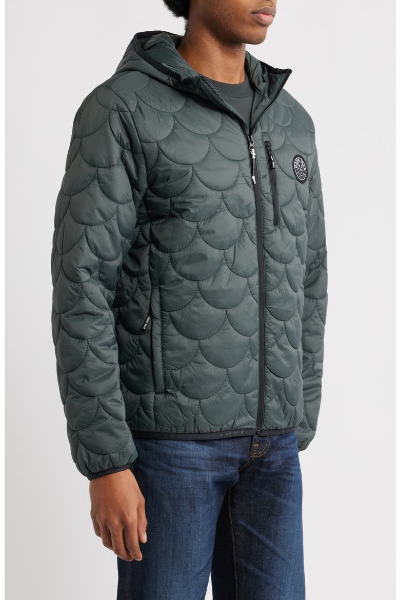 Trabuco Hooded Puffer Jacket, Alternate, color, GREEN