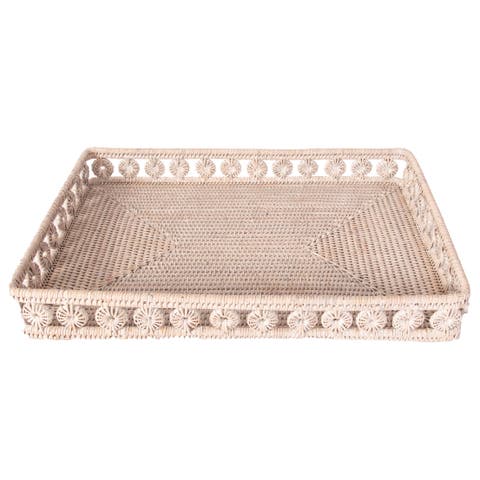 Artifacts Rattan Inna Design Rectangular Tray