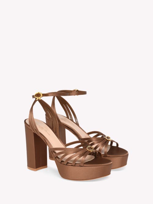 Gianvito Rossi Crepe Ankle-strap Platform Sandals In Multi