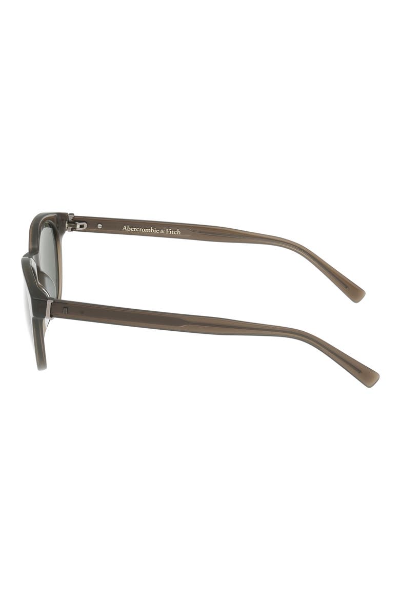 50mm Round Sunglasses, Alternate, color, SHINY DARK GREEN / GREEN