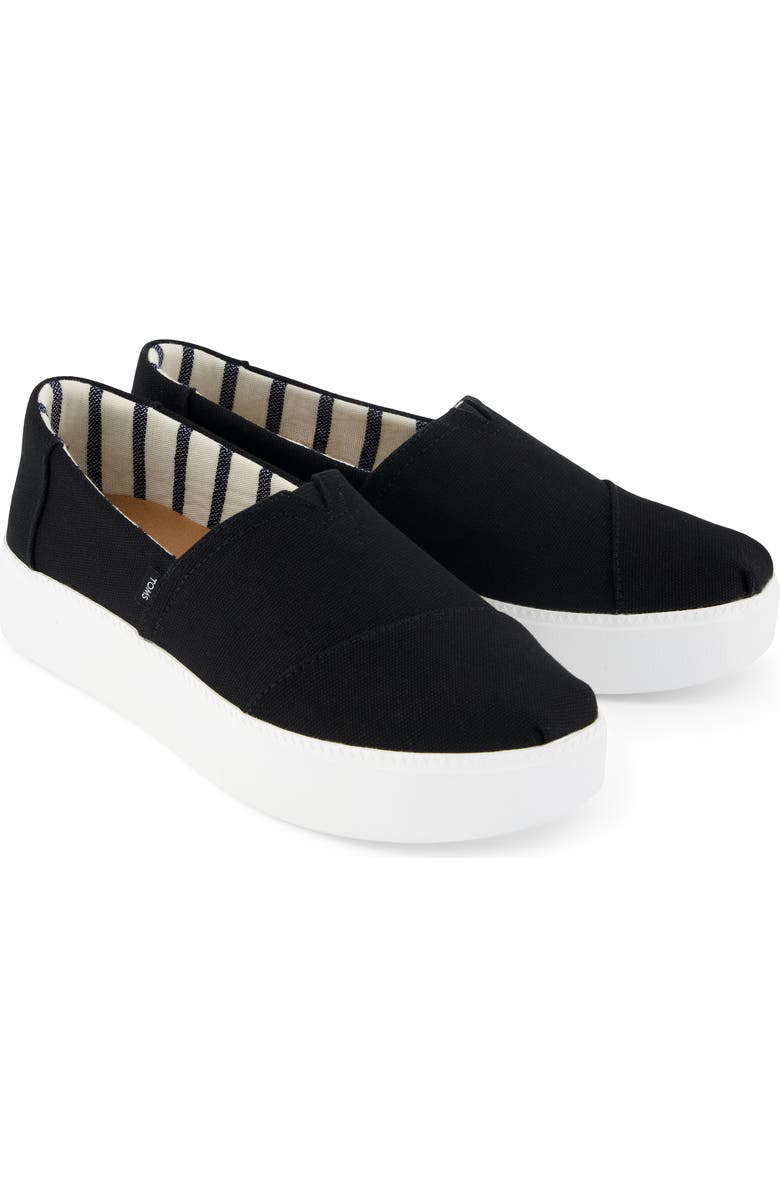 TOMS Asher Platform Slip-On Sneaker, Alternate, color,