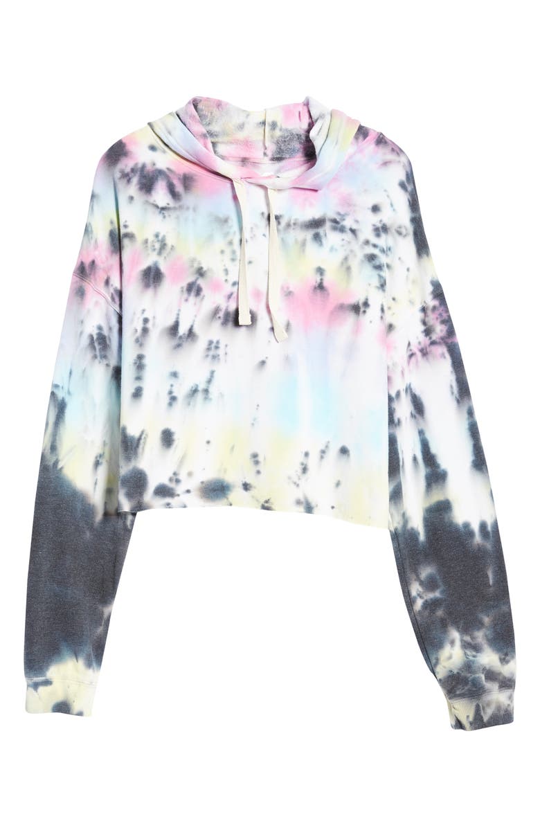Recycled Karma Tie Dye Crop Hoodie, Alternate, color, 
