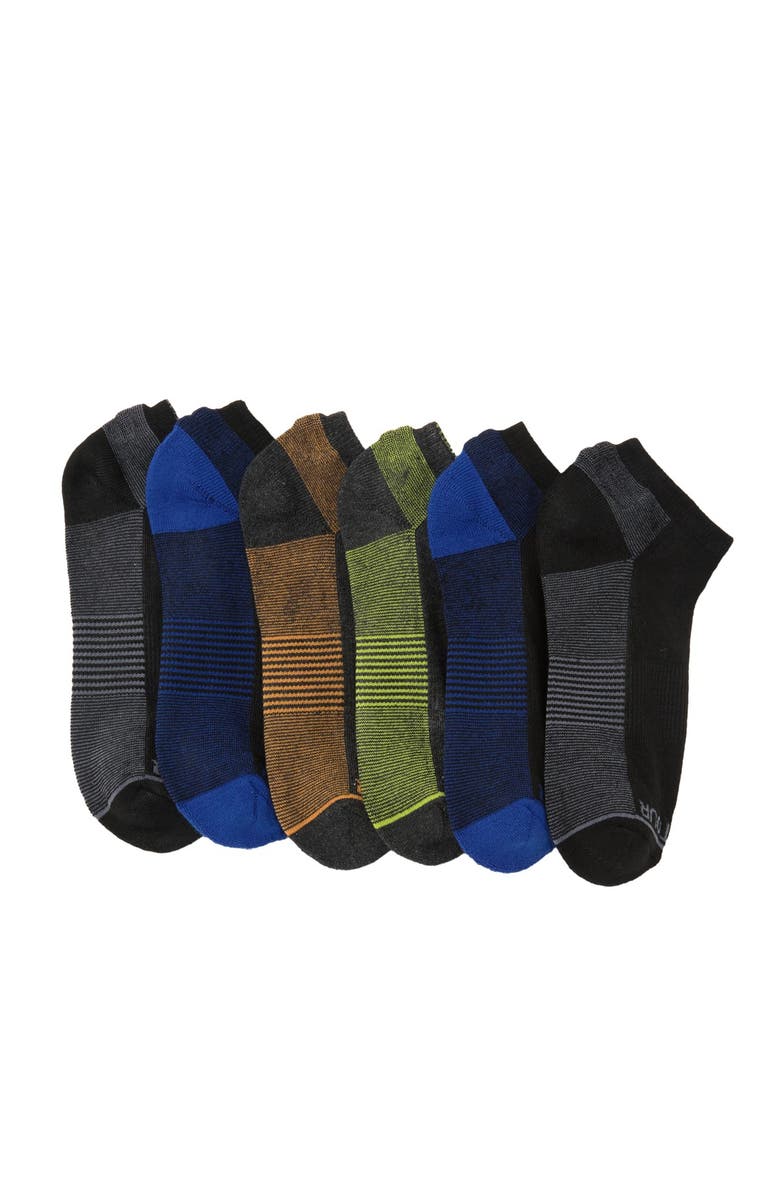 PGA TOUR Low Ride Mini Stripe Socks - Pack of 6, Alternate, color, 
