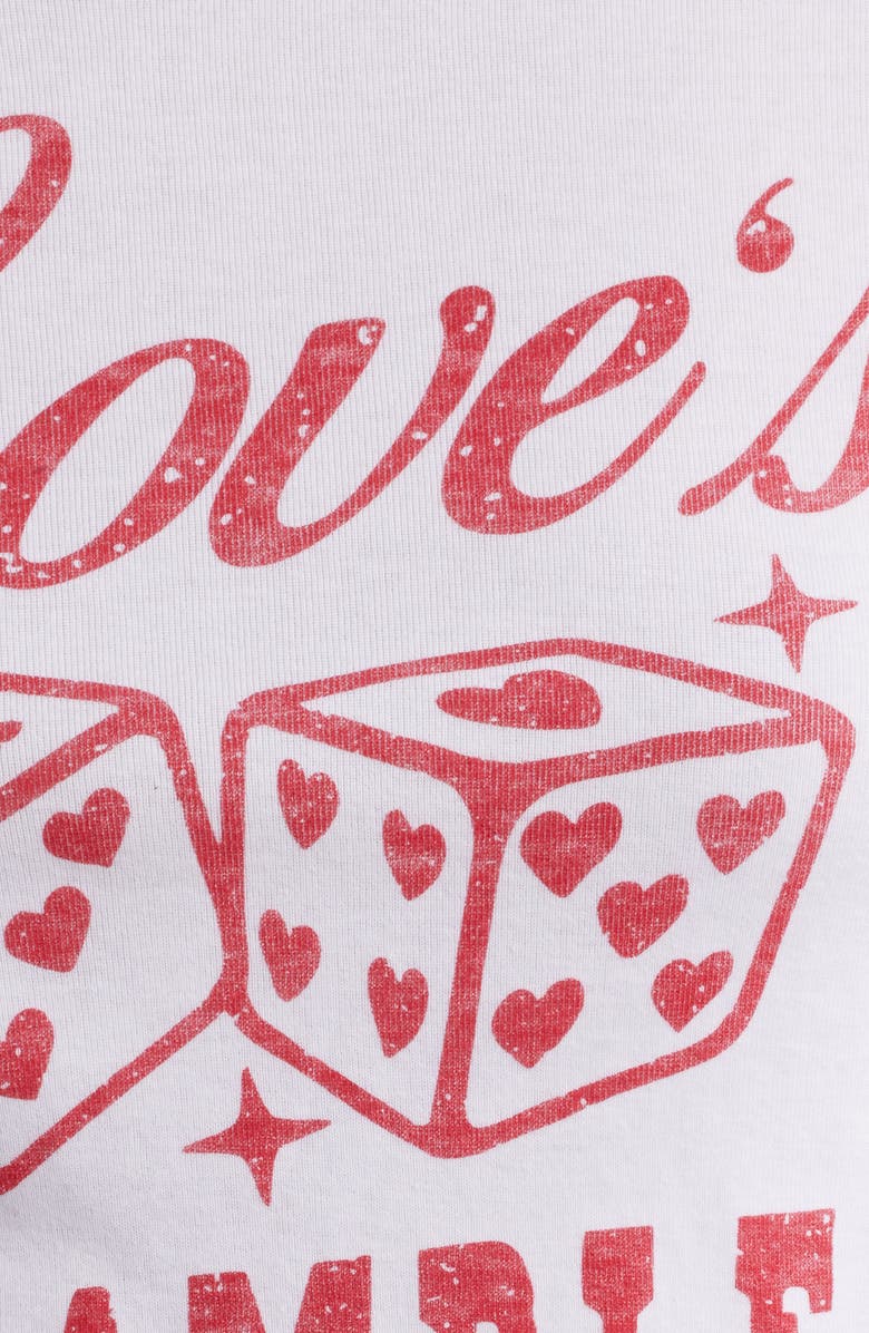 Junk Food Love
s a Gamble Crop Graphic T-Shirt, Alternate, color, Red/ White