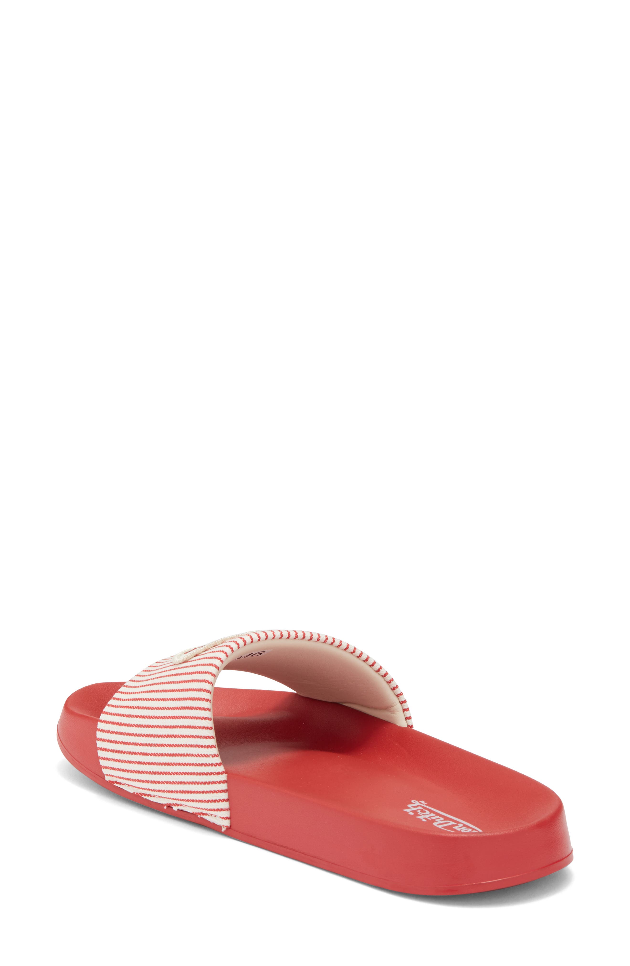 Von Dutch Turbo Slide Sandal, Alternate, color, Red/ White