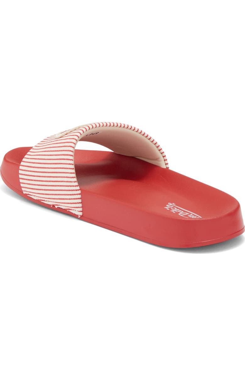 Von Dutch Turbo Slide Sandal, Alternate, color, Red/ White