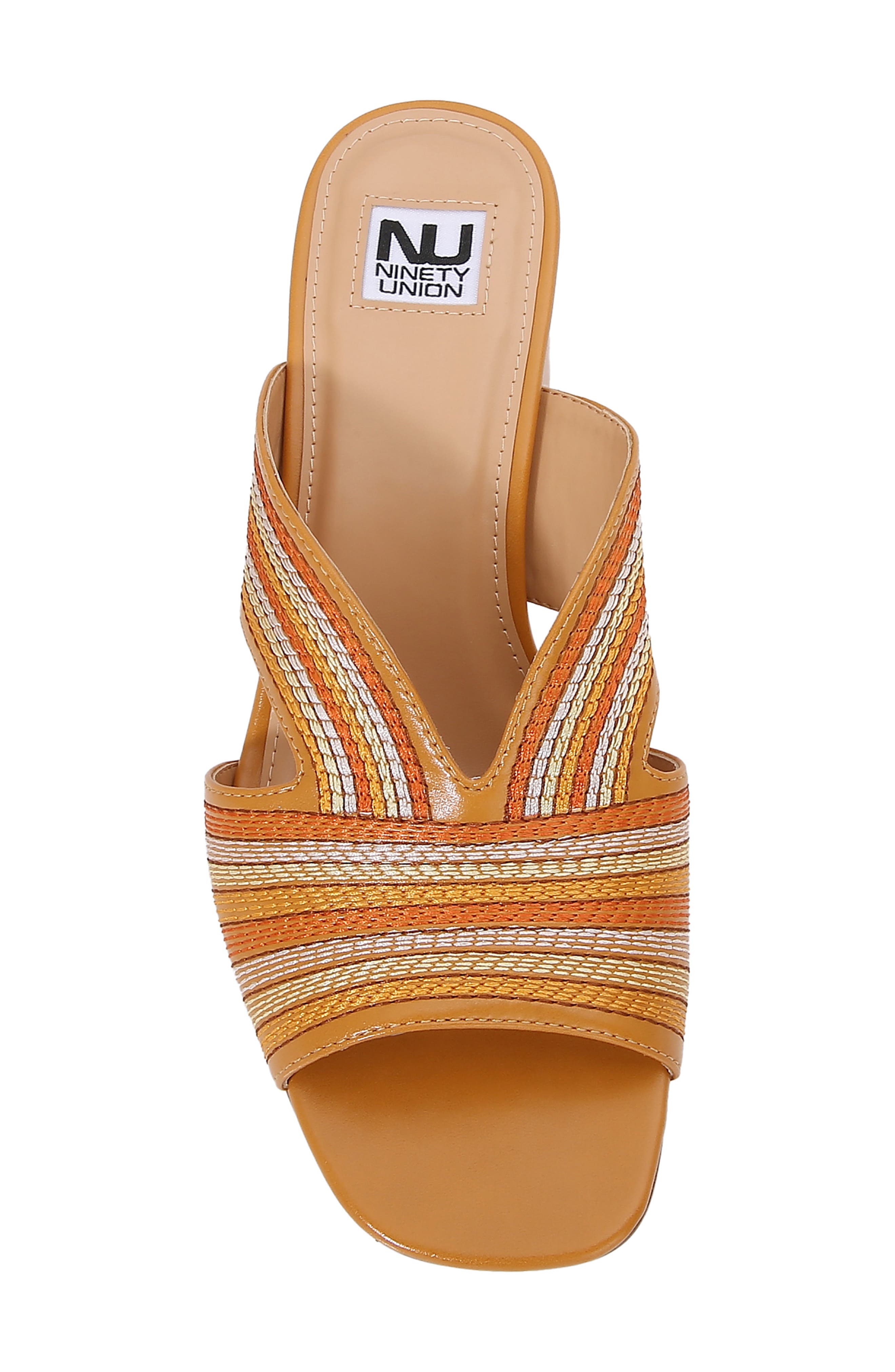 Venice Slide Sandal, Alternate, color, ORANGE MULTI