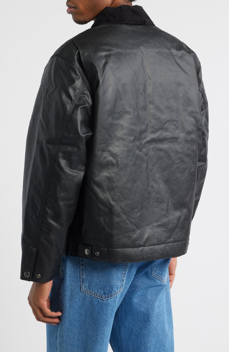 Carhartt Work In Progress OG Dean Coated Cotton Jacket, Alternate, color, Black